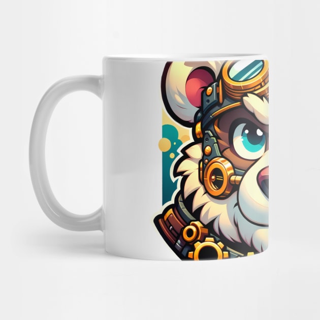 Steampunk Anthro Furry Bear Art by Blue Bull Bazaar